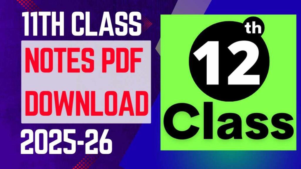 2nd Year Notes PDF Punjab Board
