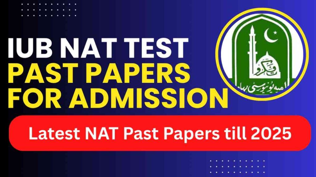 IUB NAT past papers